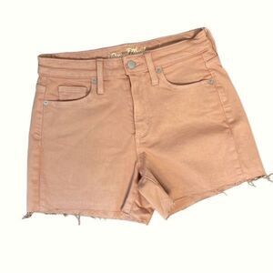 Universal Threads High Rise Midi Mauve Cutoff Shorts Women’s Size 2/26‎ Stretch